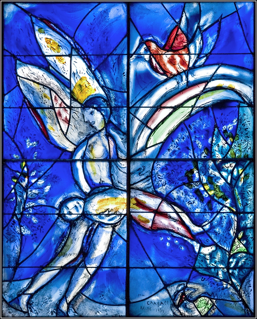 Marc Chagall, MZ Sankt Stephan, Jahwe nahm den Menschen und setzte ihn in den Garten Eden.