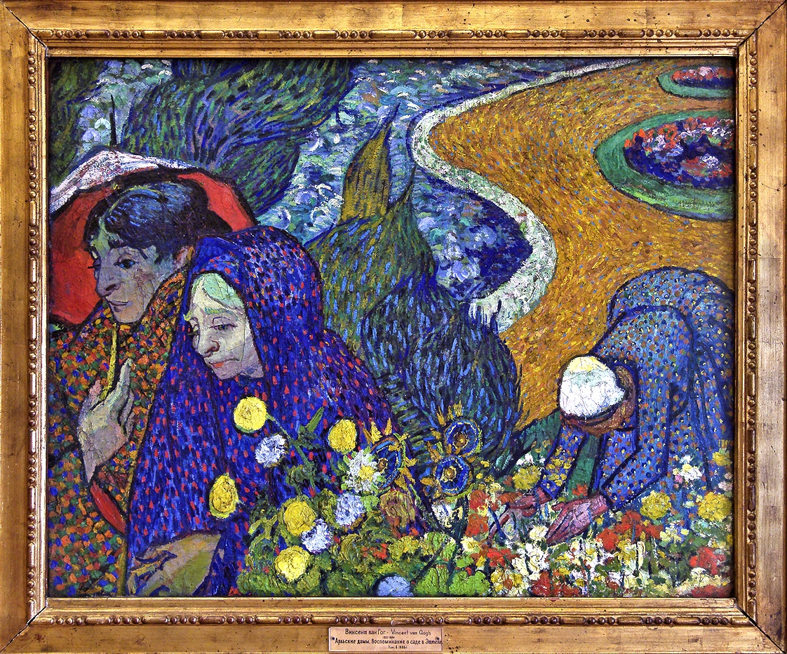 Vincent van Gogh, 1853-1890, Memory of the Garden at Etten - Ladies of Arles (1888).
