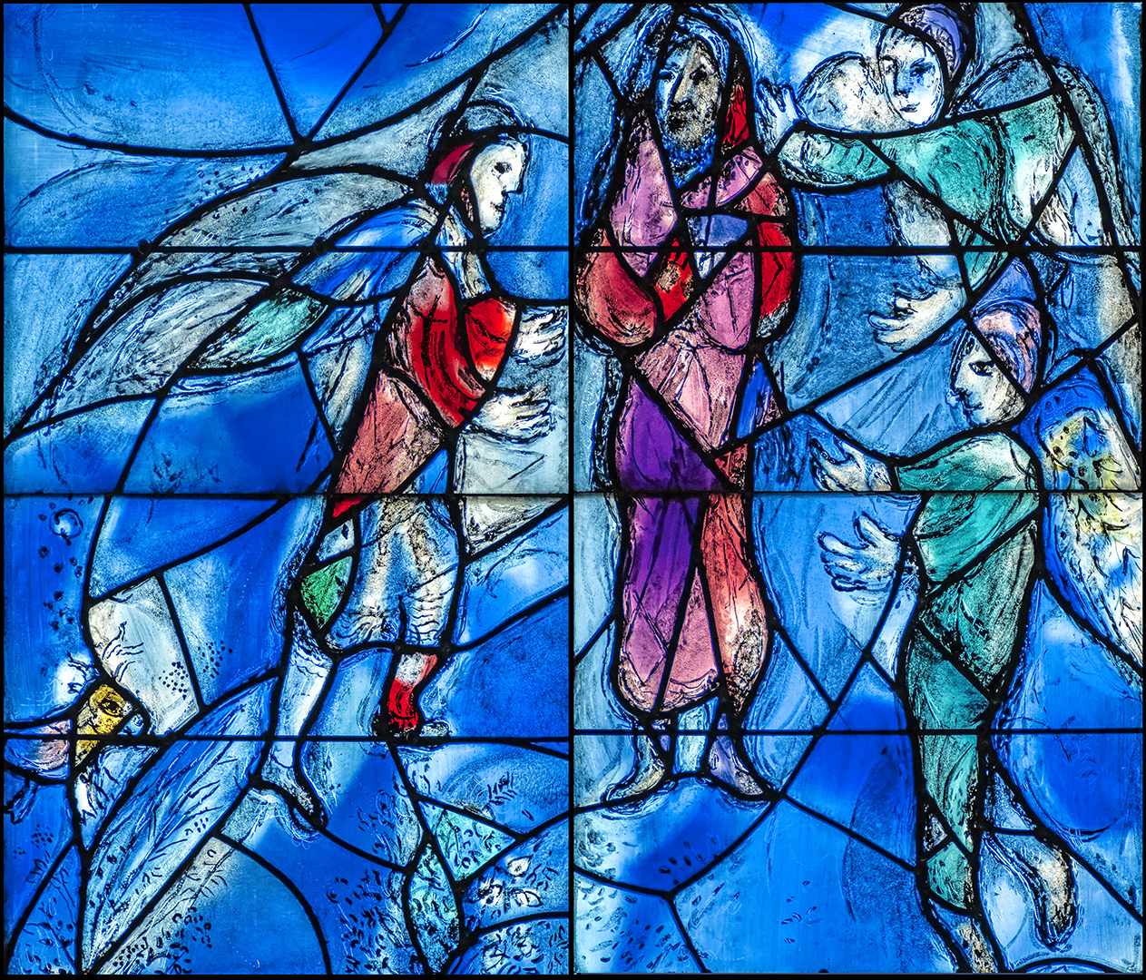 Marc Chagall: Abrahams Fürsprache für Sodom und Gomorra.