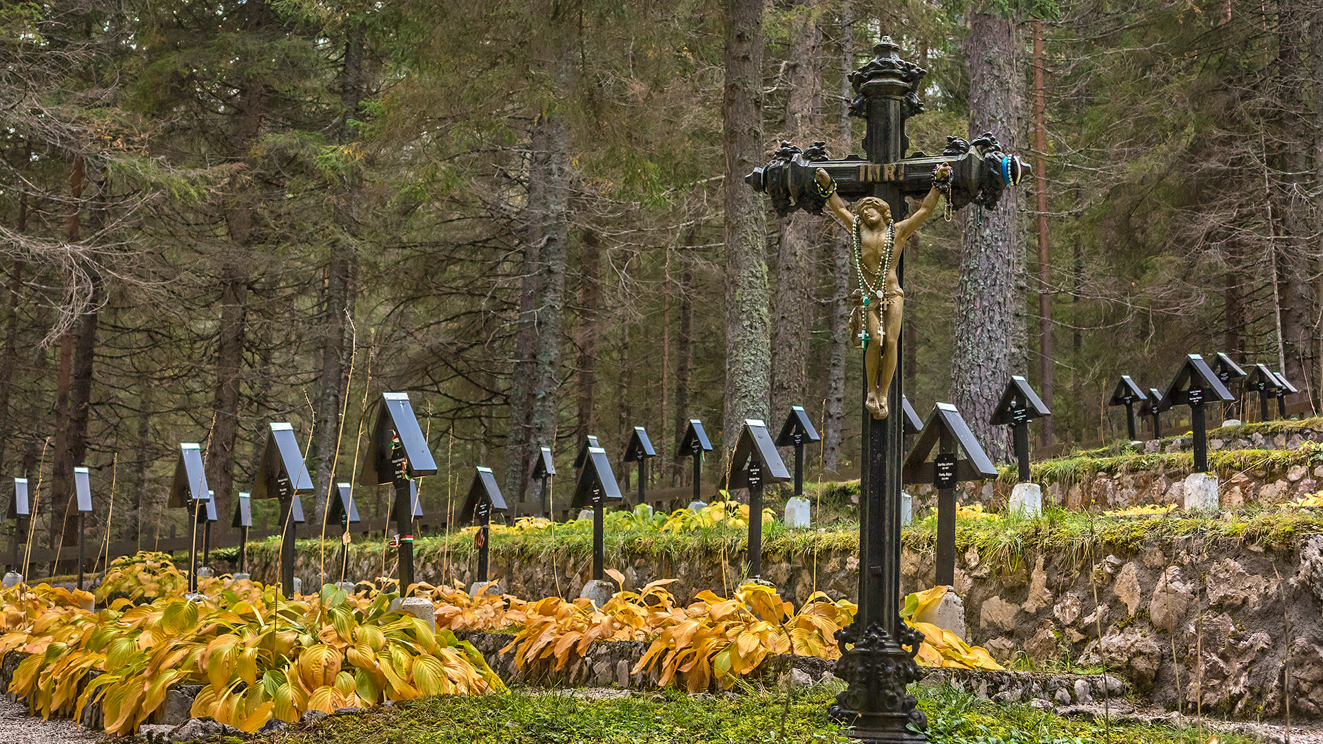 Kriegerfriedhof Nasswand südlich von Toblach/Pustertal.