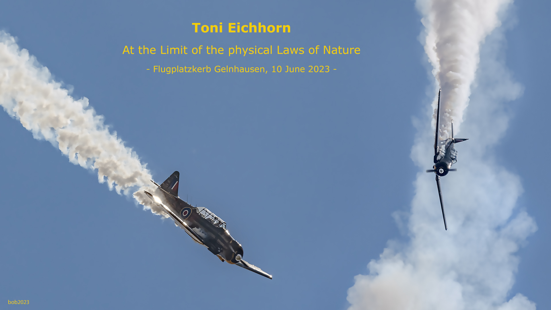 Toni Eichhorn mal wieder auf einer North American T-6.