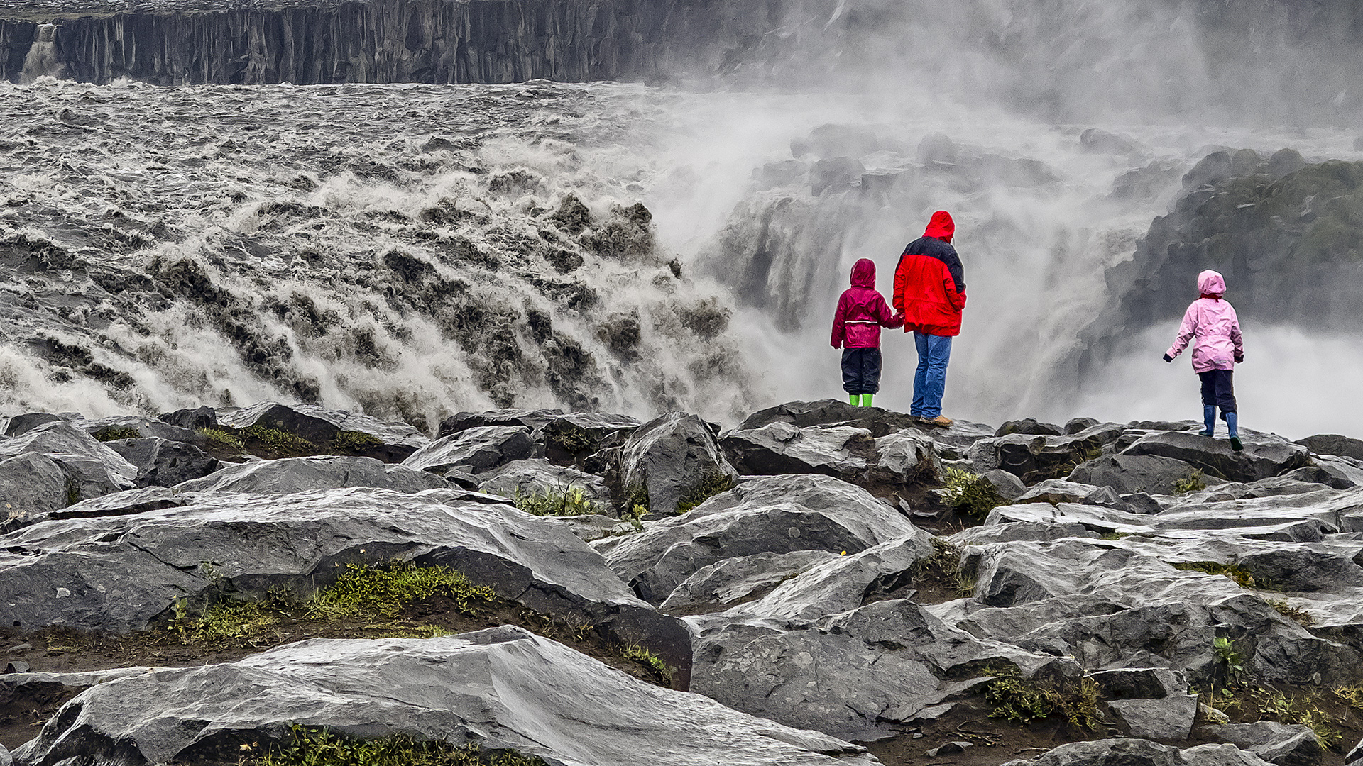 Dettifoss, der mächtigste Wasserfall Europas.