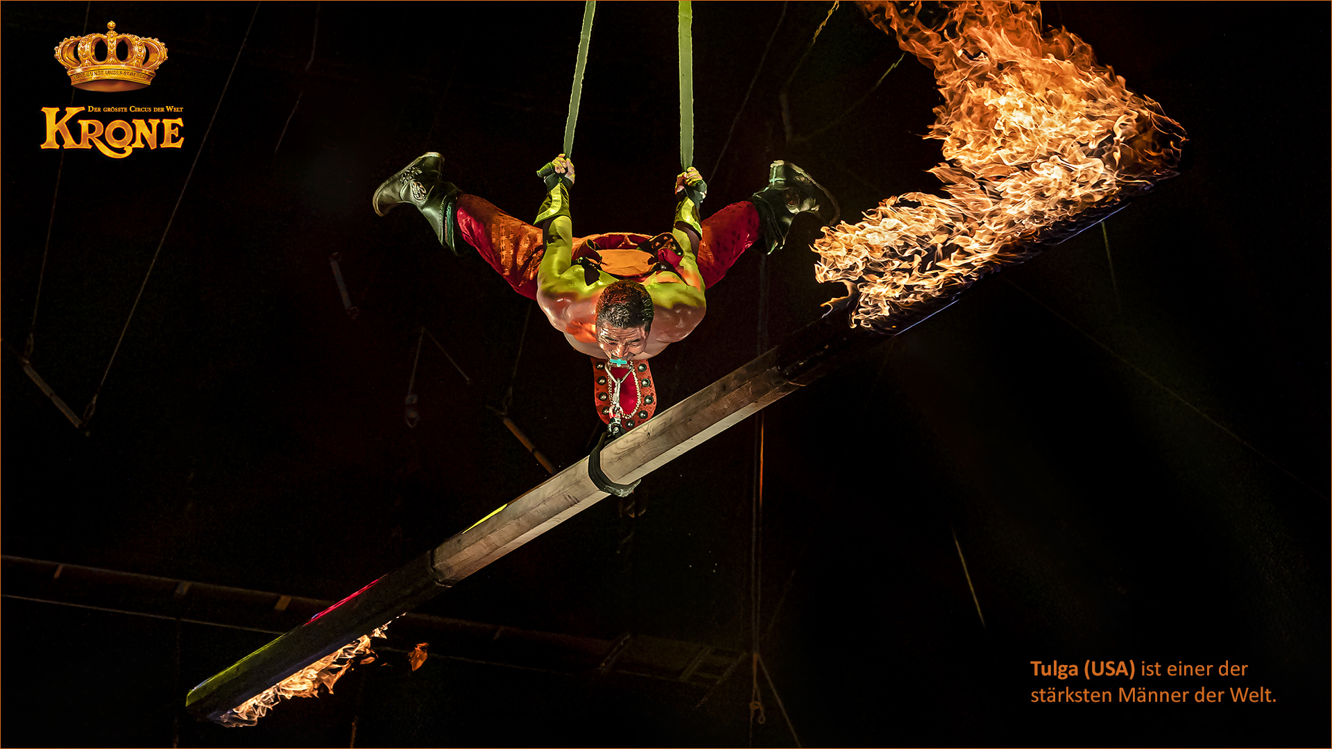 Tulga (USA), Weihnachtscircus KRONE Würzburg 2023.