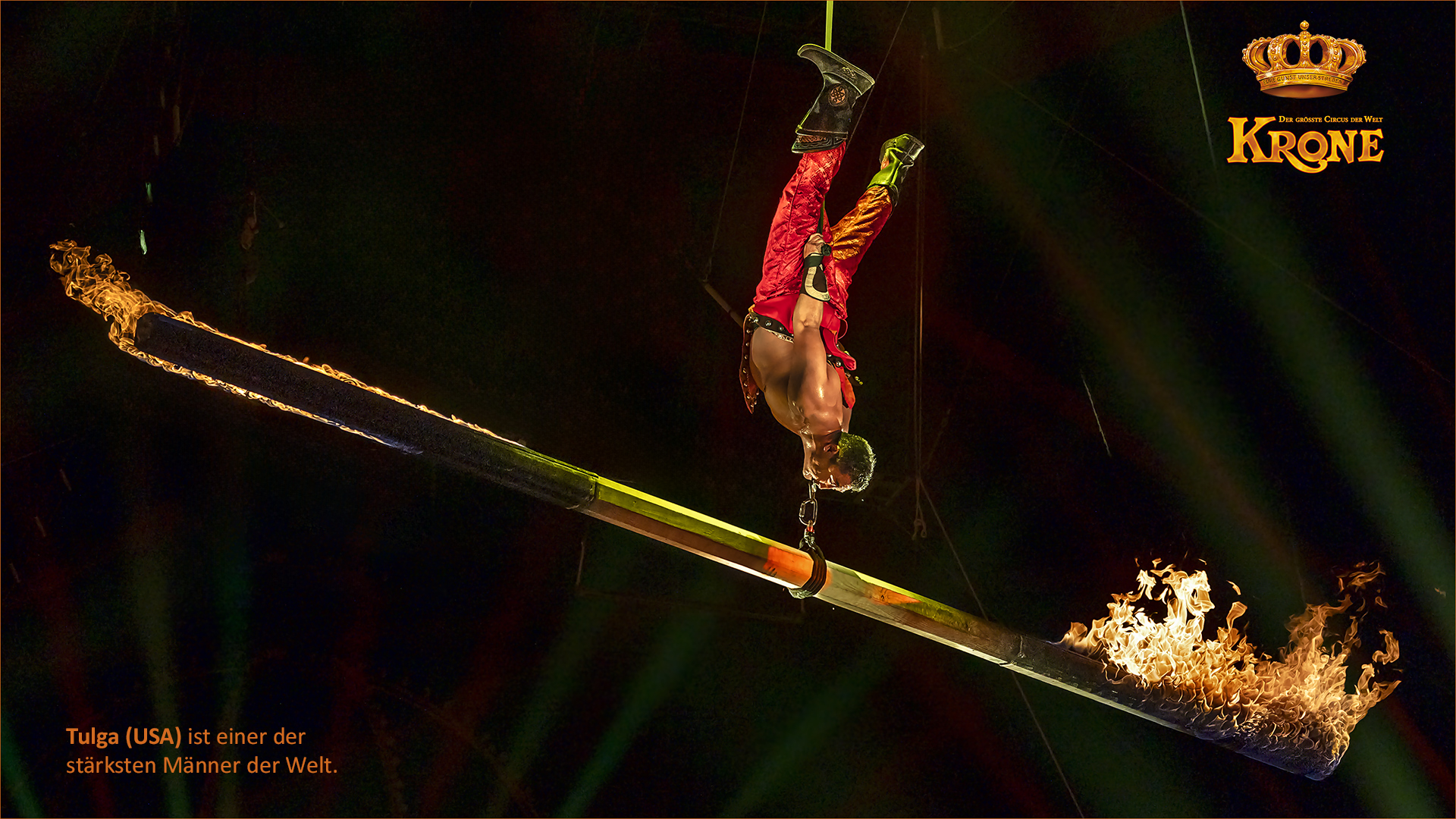 Tulga (USA), Weihnachtscircus KRONE Würzburg 2023.
