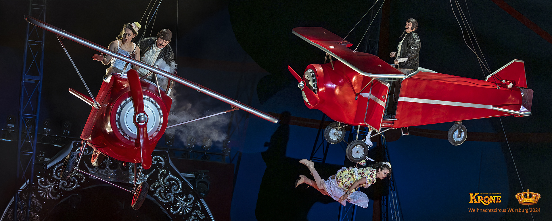 Duo Garcia (Irland, England) +++ Weihnachtscircus Krone Würzburg 2024/2025.