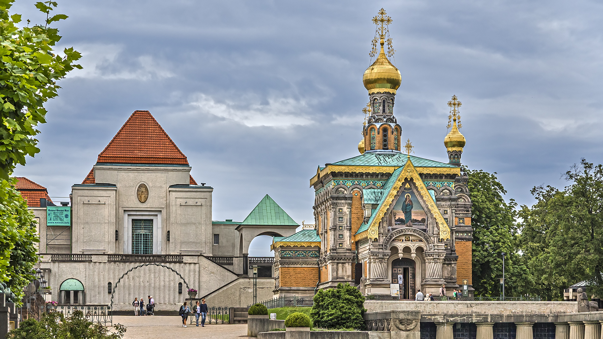 Mathildenhöhe Darmstadt, Russisch-orthodoxe Kirche.