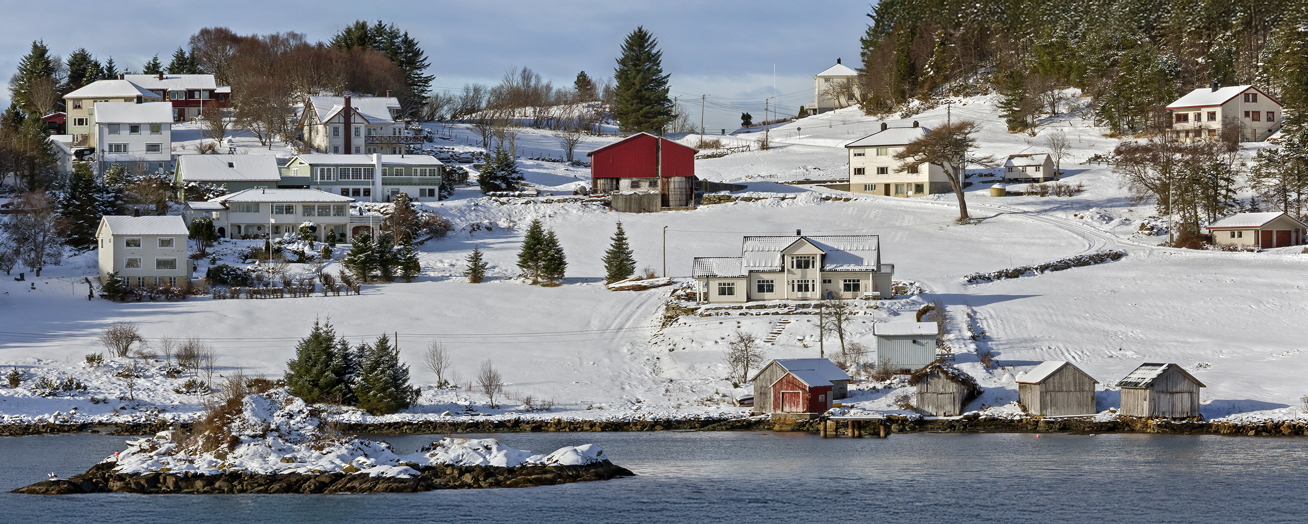 Fjordsiedlung bei Heroy