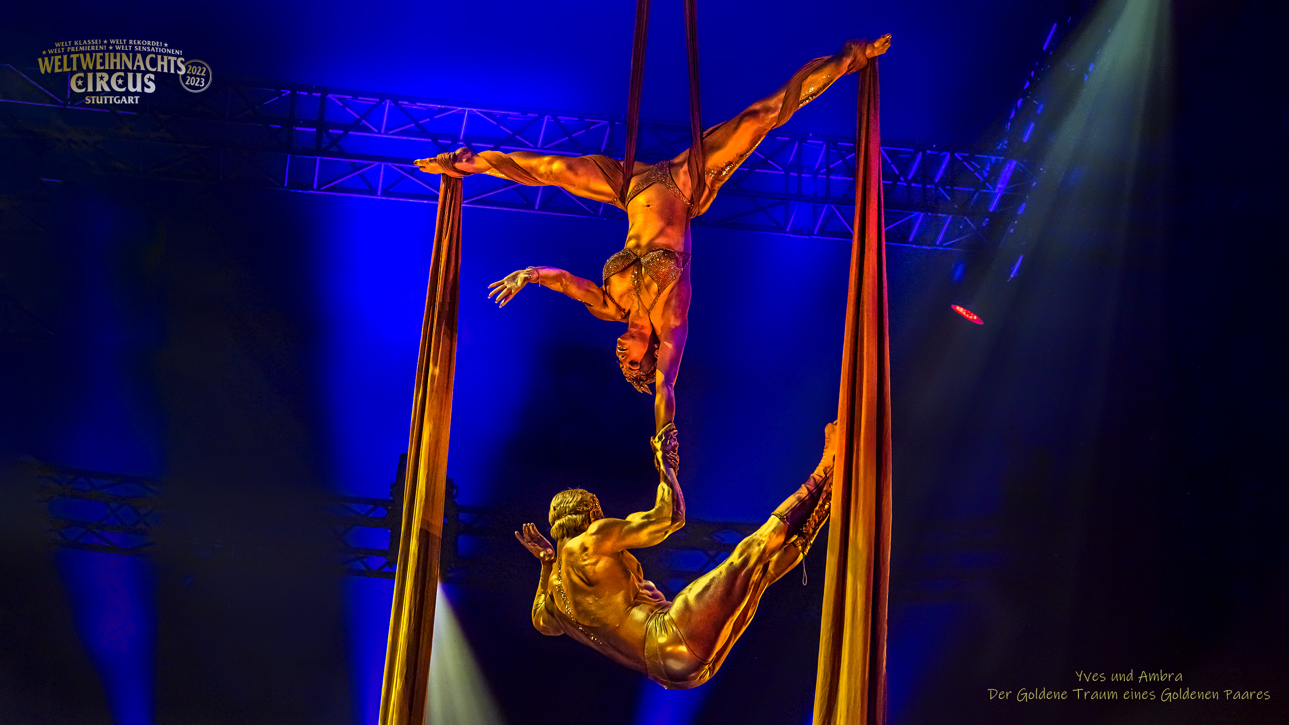 Der goldene Traum: Yves und Ambra, 28. WWC Stuttgart 2022.