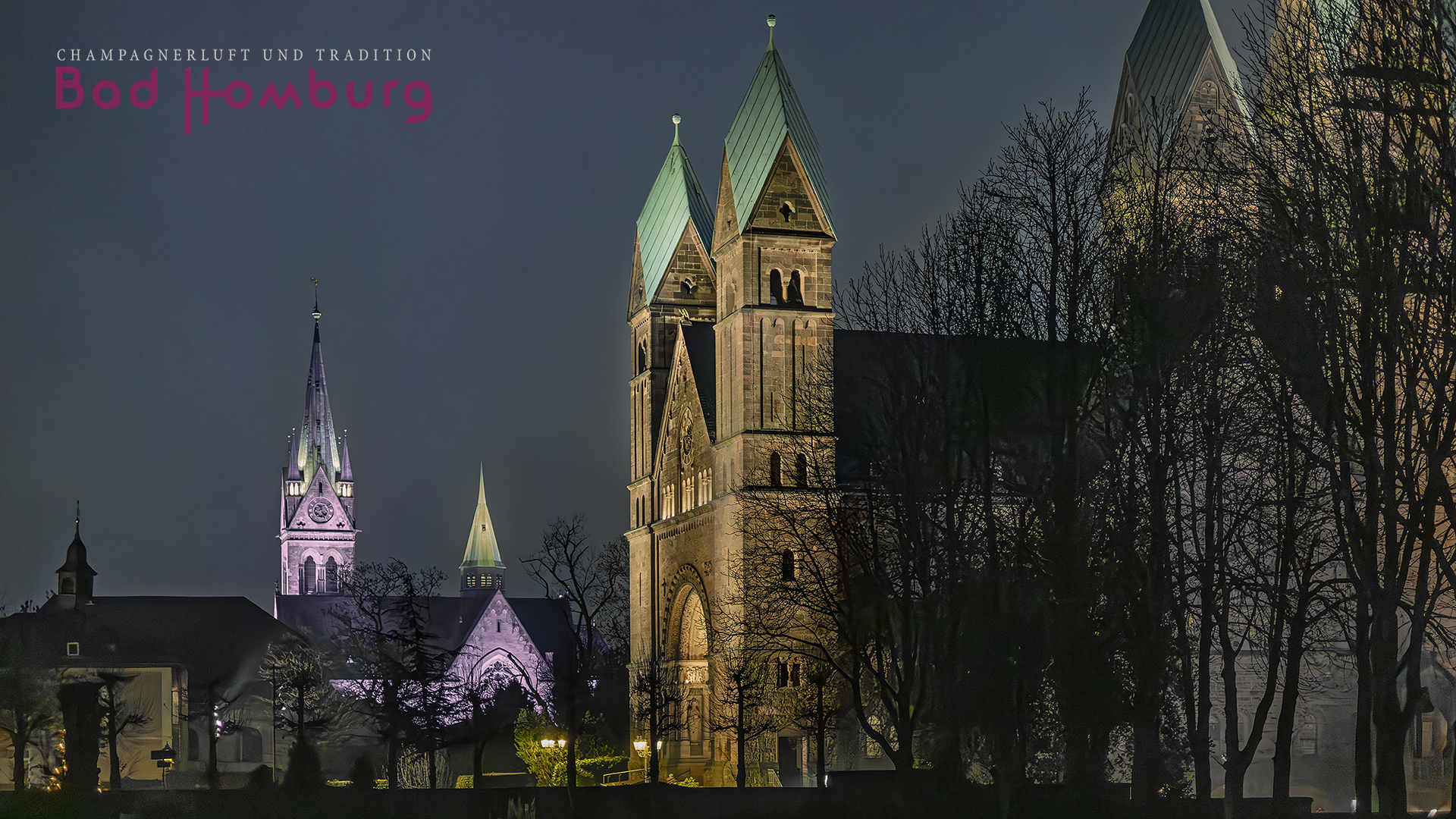 Sakrale Baukunst in Bad Homburg: Marienkirche, Erlöserkirche.