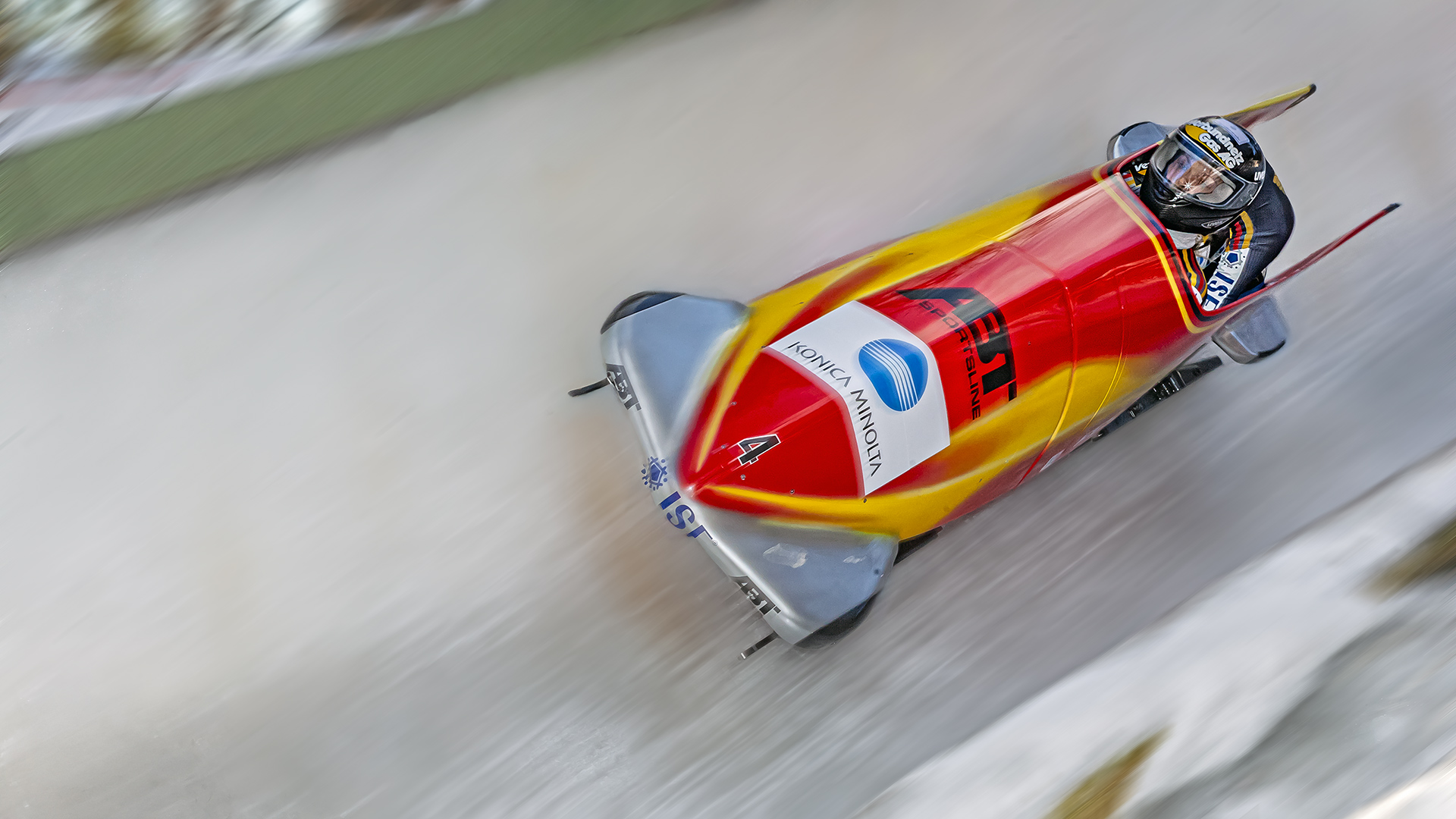 Bobfahren in Cortina.