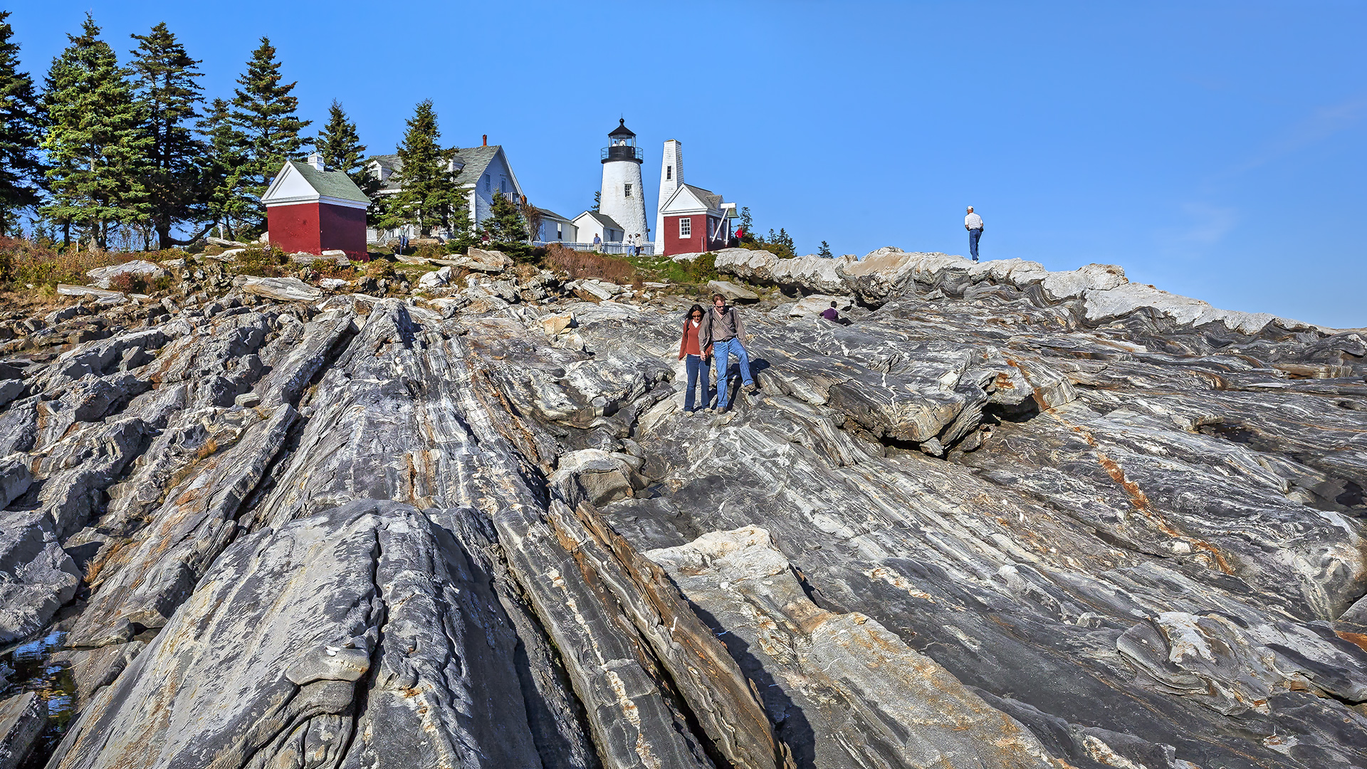 Pemaquid Point Lighthouse, Acadia NP, Maine/USA.