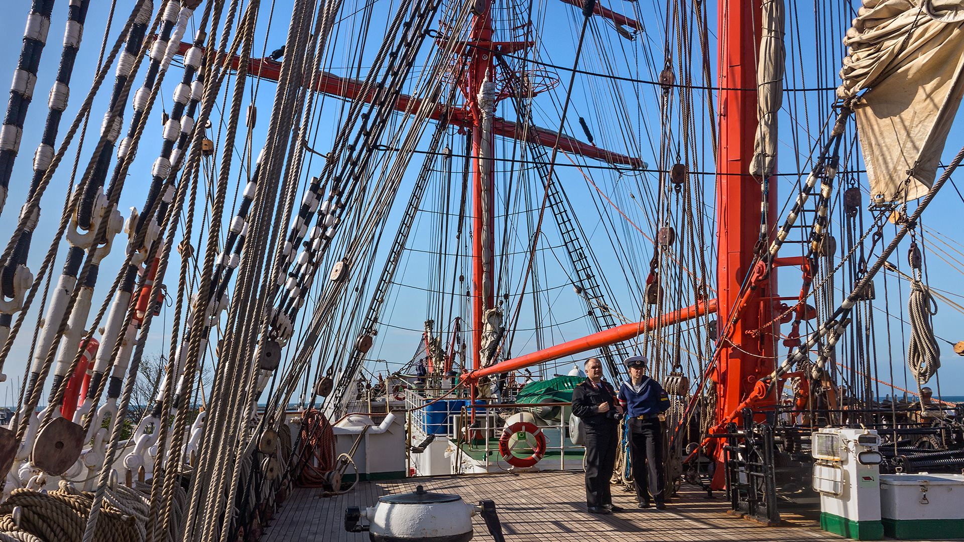 Russischer Viermaster, Warnemünde (Rostock).