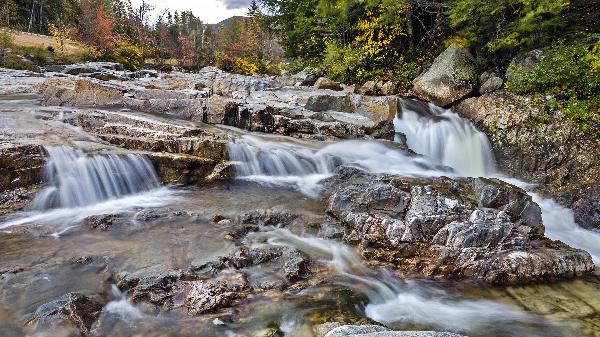 Indian Summer in den White Mountains, USA.