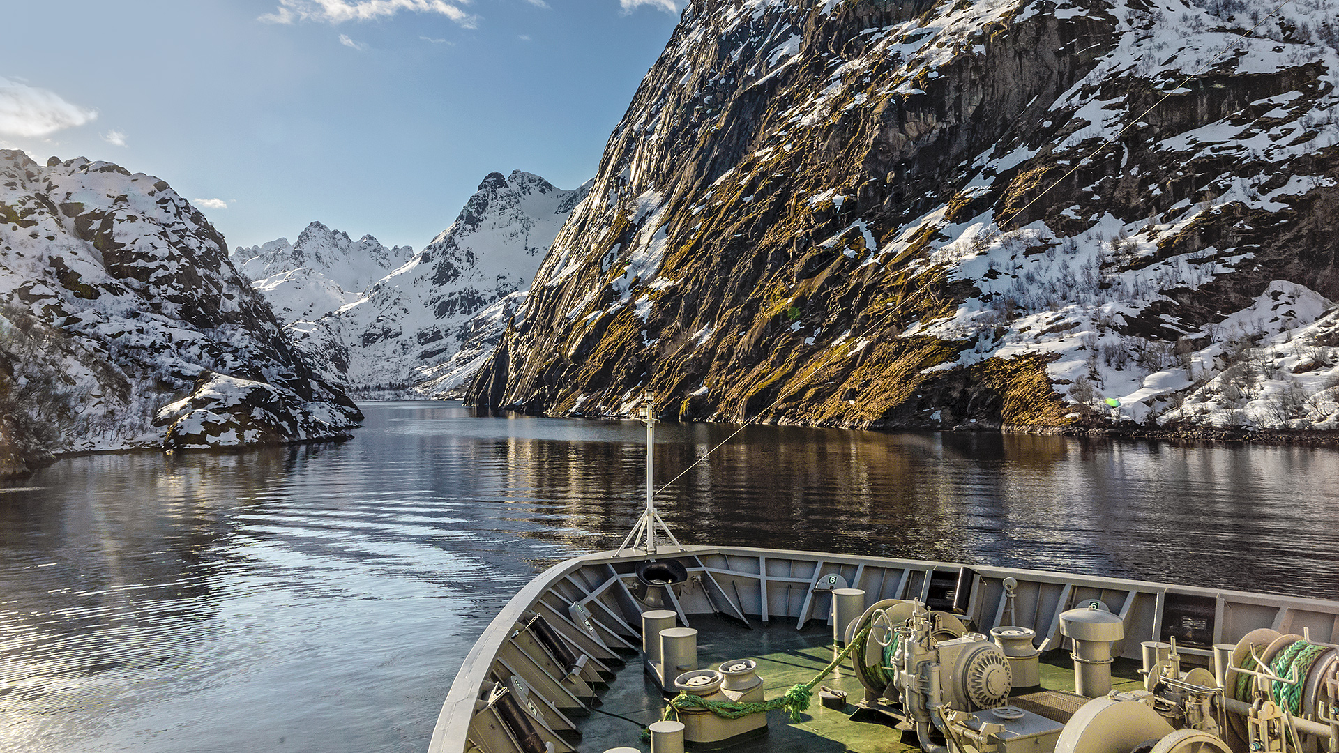 Einfahrt in den Trollfjord.