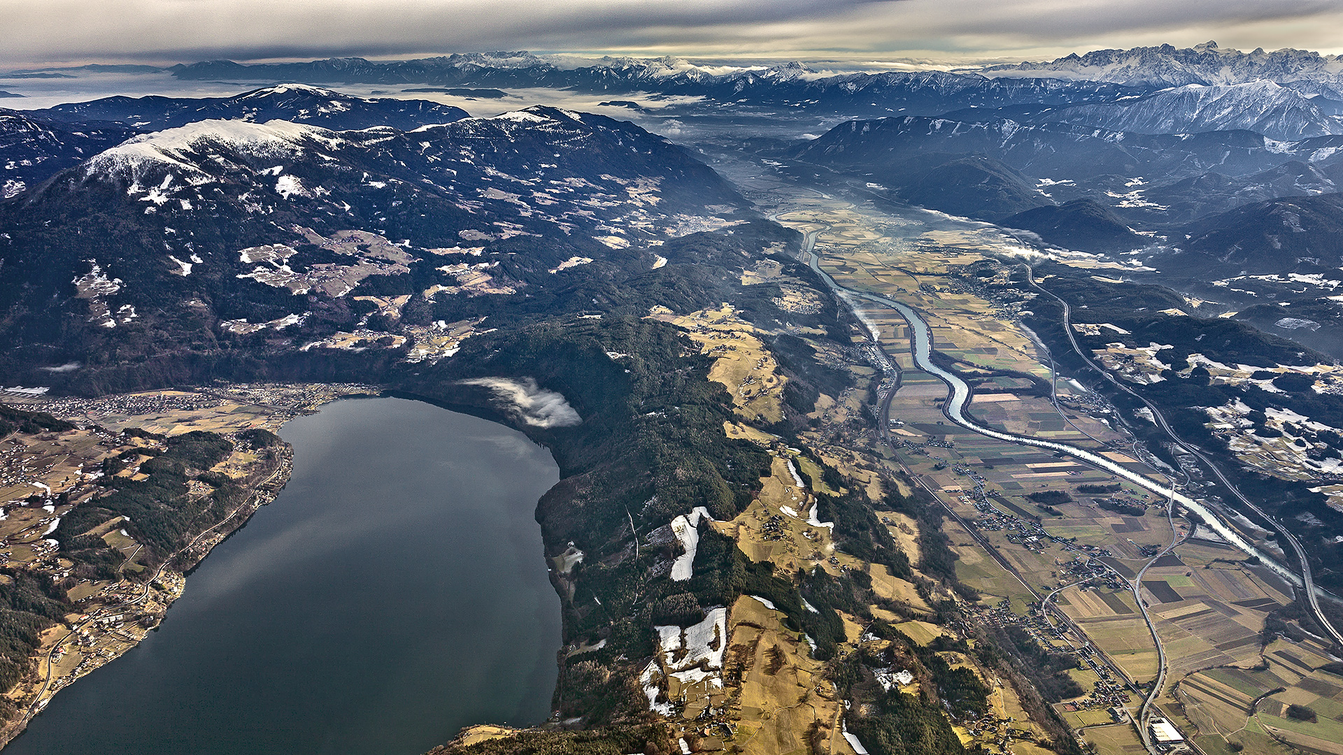 Millstätter See, Tal der Drau.