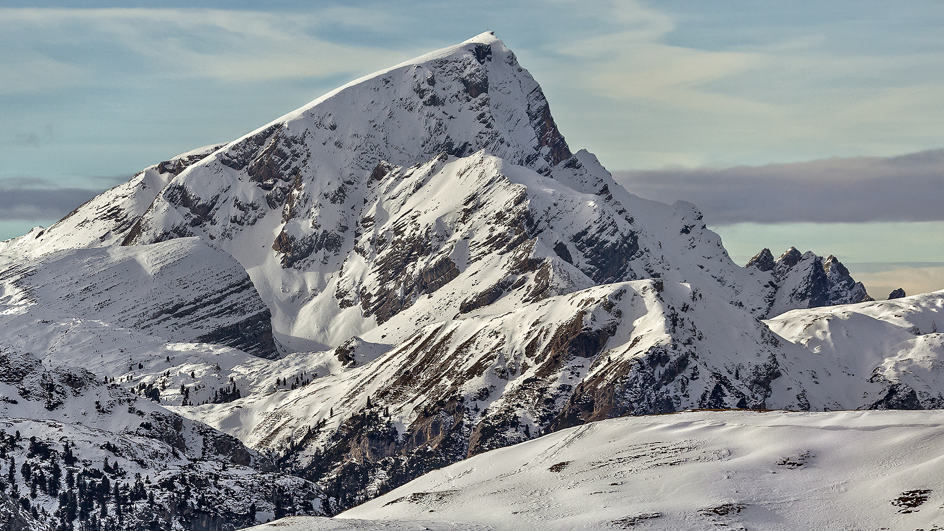 Ausblick vom Strudelkopf, UNESCO-Weltnaturerbe: Seekofel, Pragser Dolomiten, 2.810m NN.