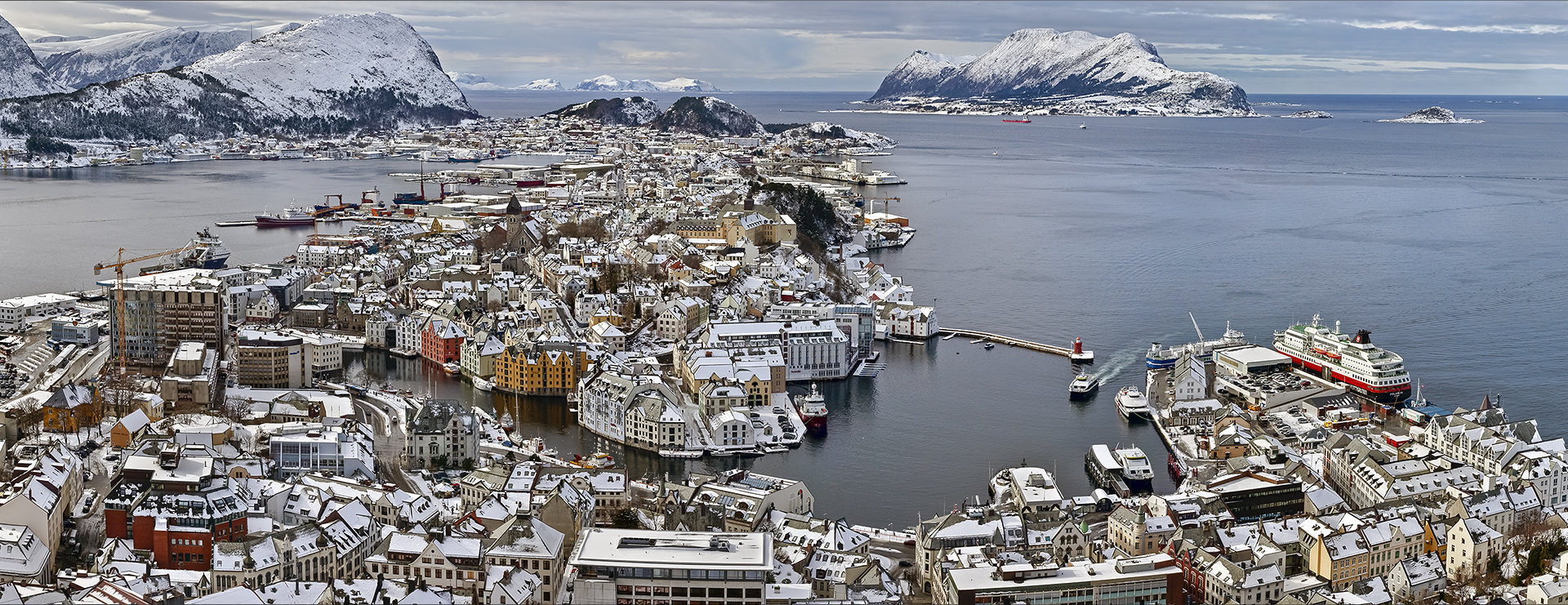 Alesund, Panorama-Blick vom Aksla.