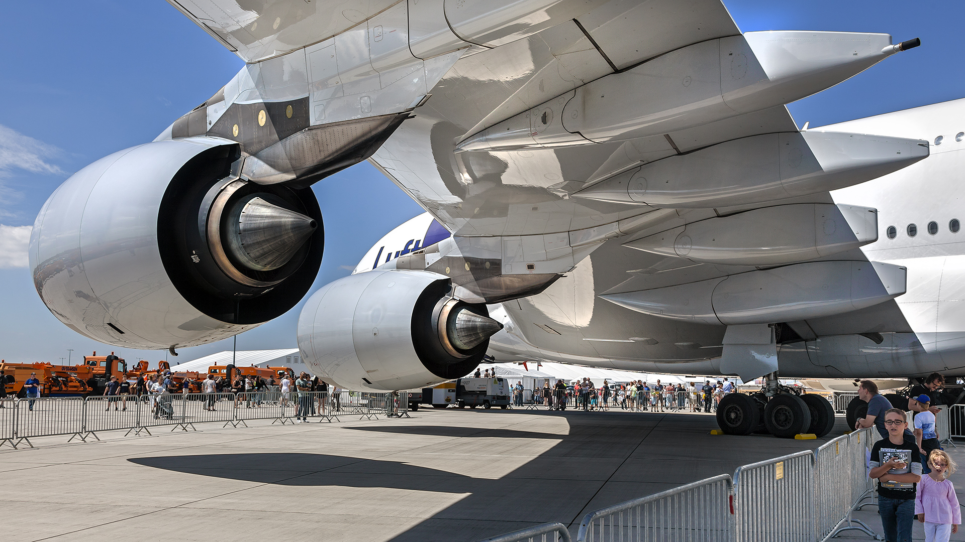 Tag der Luftfahrt am Frankfurter Flughafen (2017): A 380.