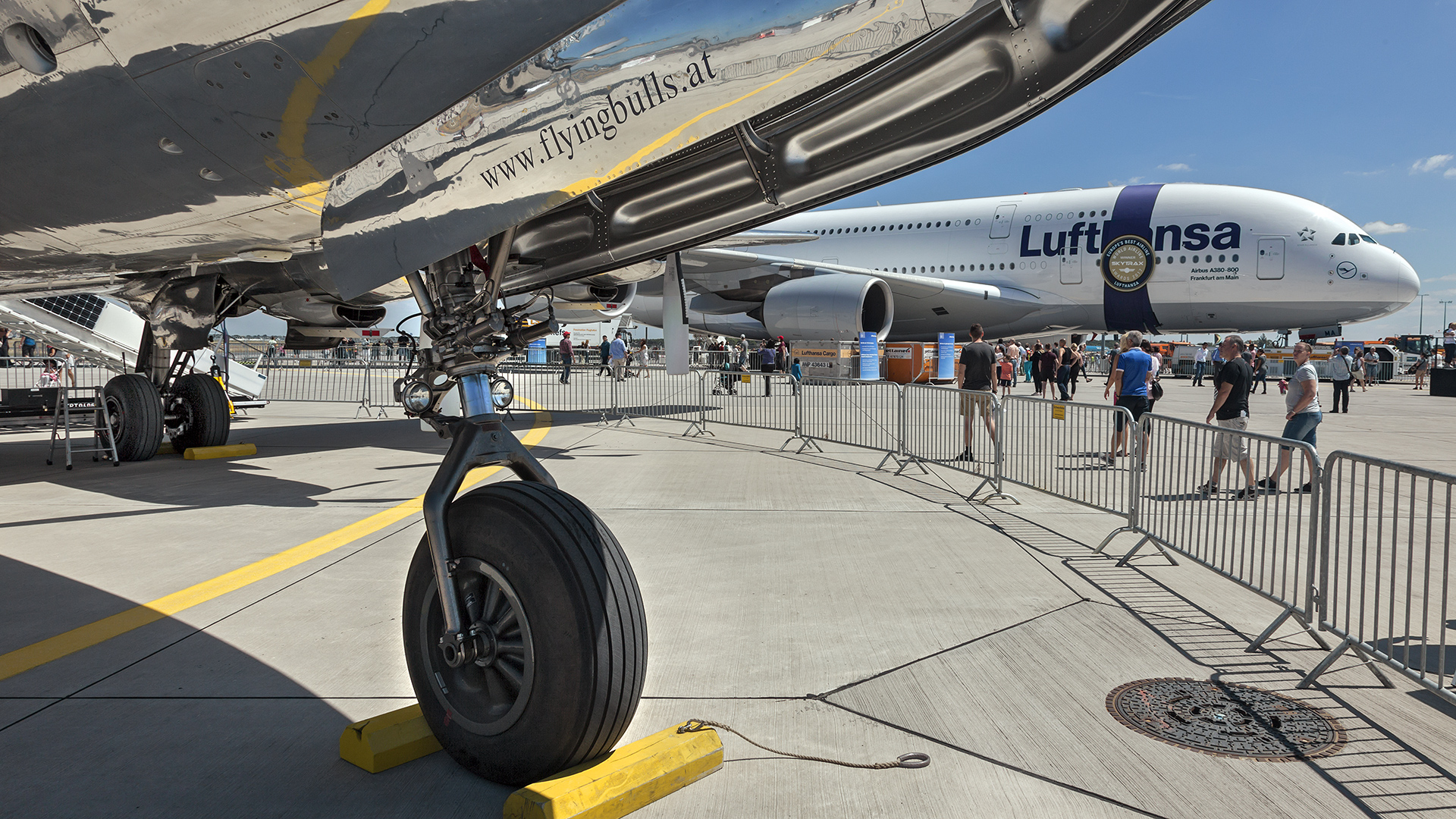 Tag der Luftfahrt am Frankfurter Flughafen (2017): A 380.