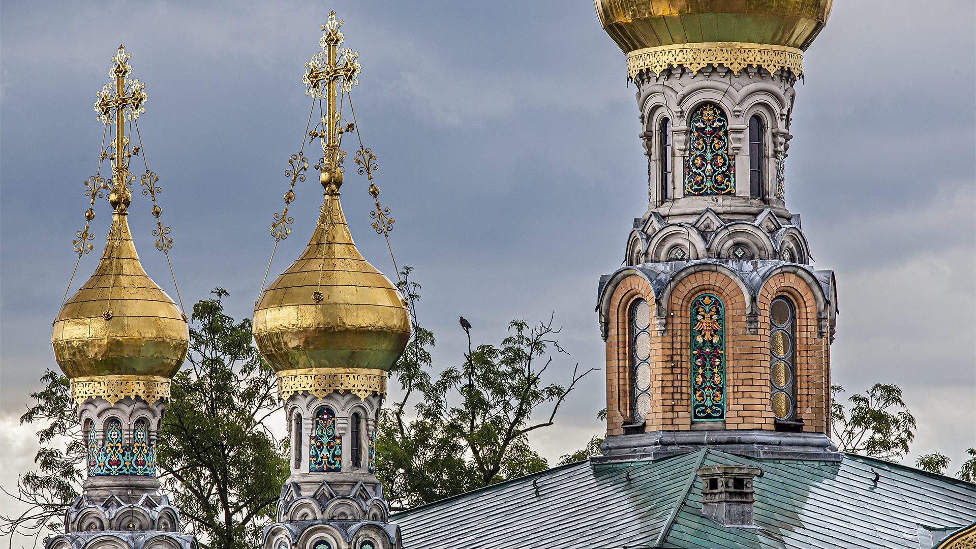 Mathildenhöhe Darmstadt, Russisch-orthodoxe Kirche.