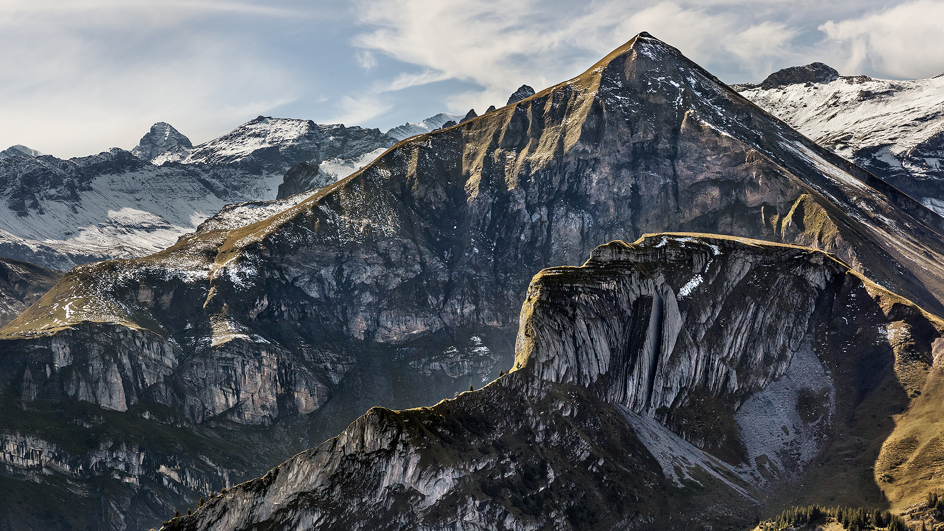 Glaziale Felsformationen bei Reichenbach im Kandertal.