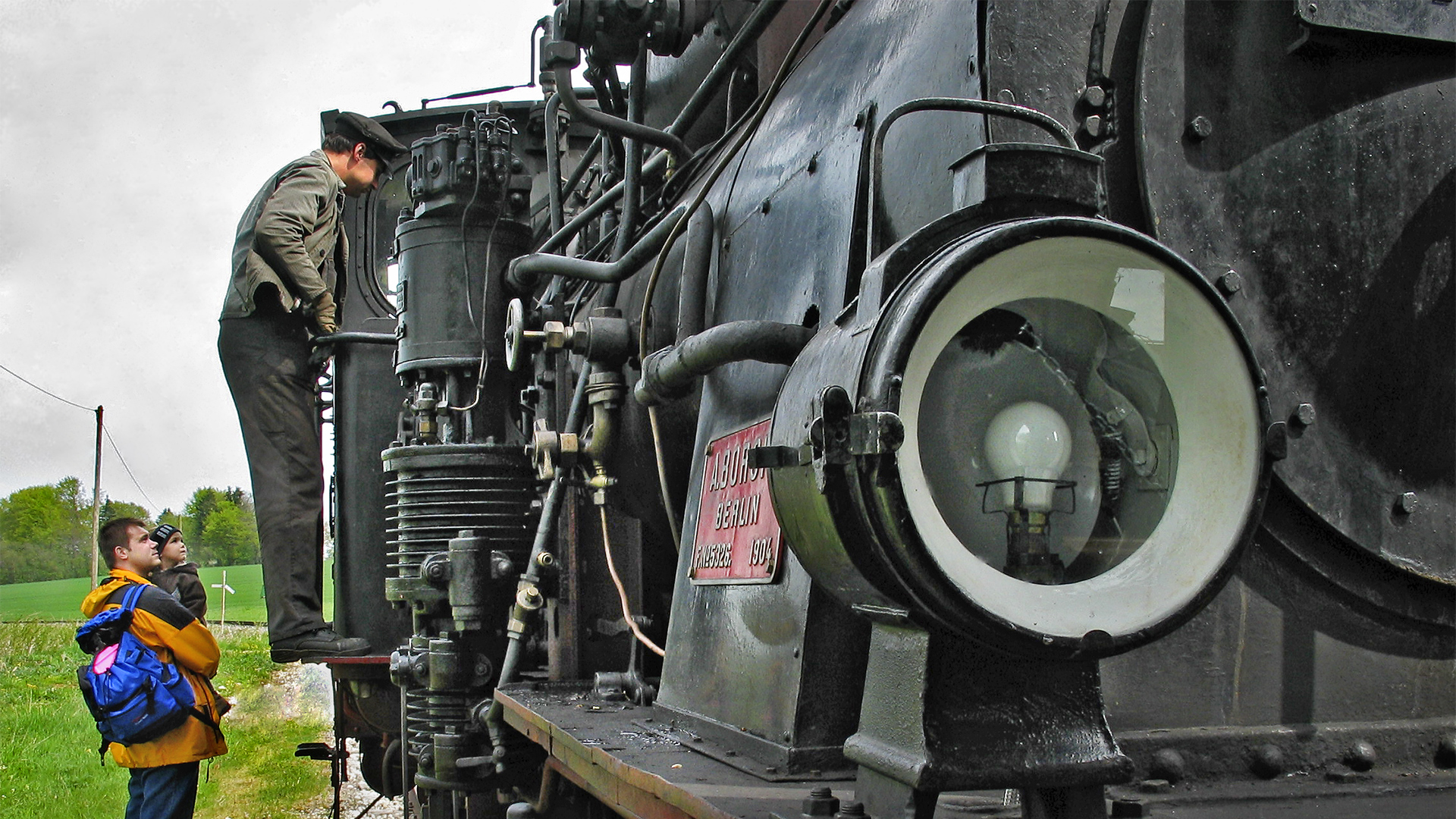 "Große" Dampflok für eine Museumsbahn, Baujahr 1904.