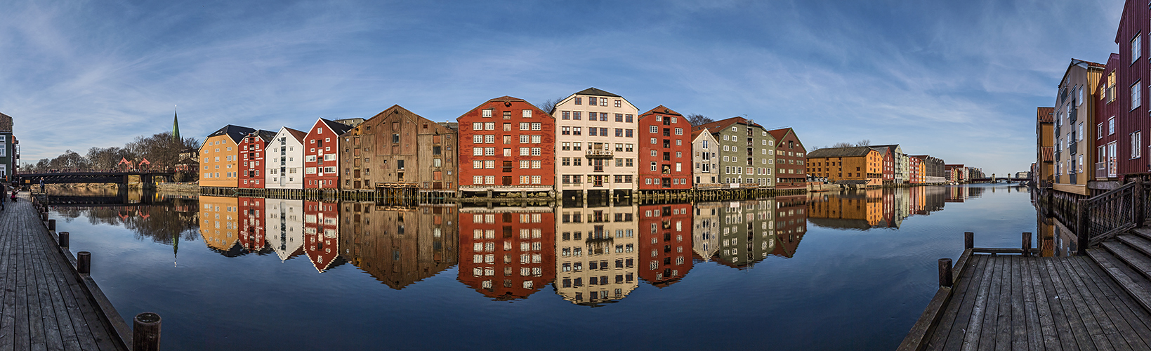 Trondheim - Speicherhäuser am Nidelv