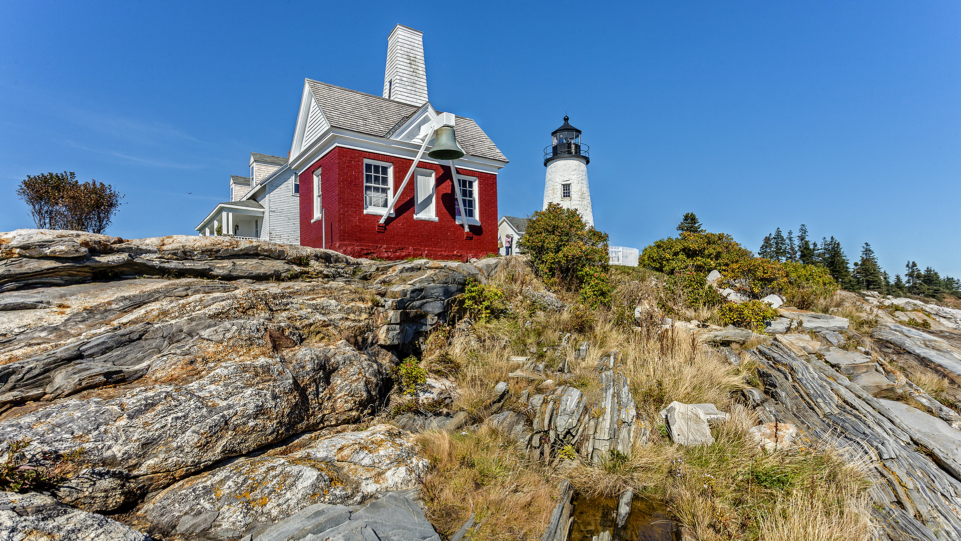 Pemaquid Point Lighthouse, Acadia NP, Maine/USA.