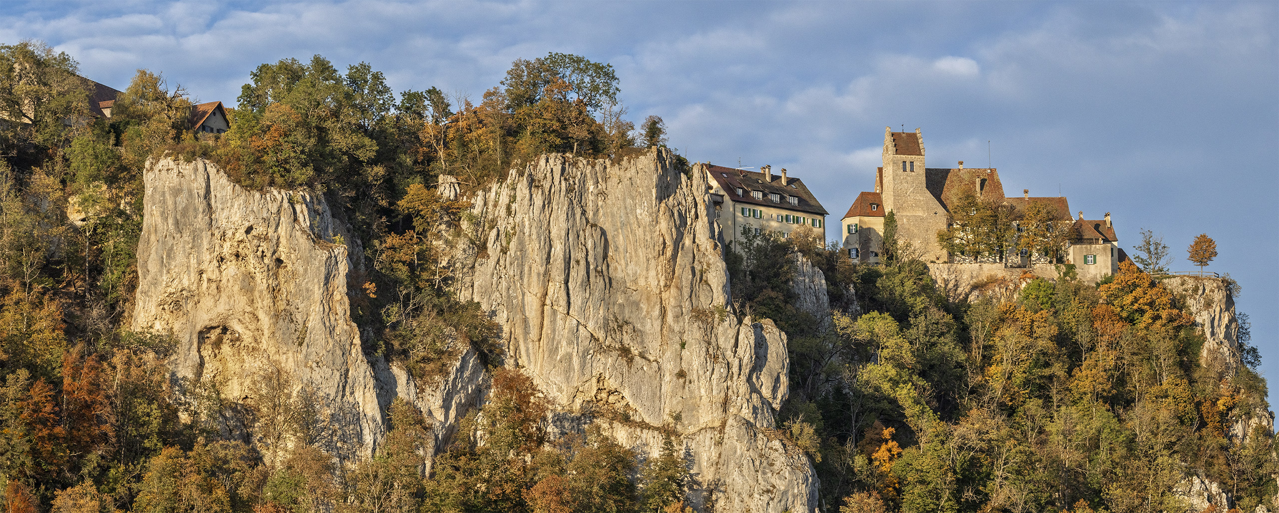 Schloss Werenwag im Tal der Oberen Donau.
