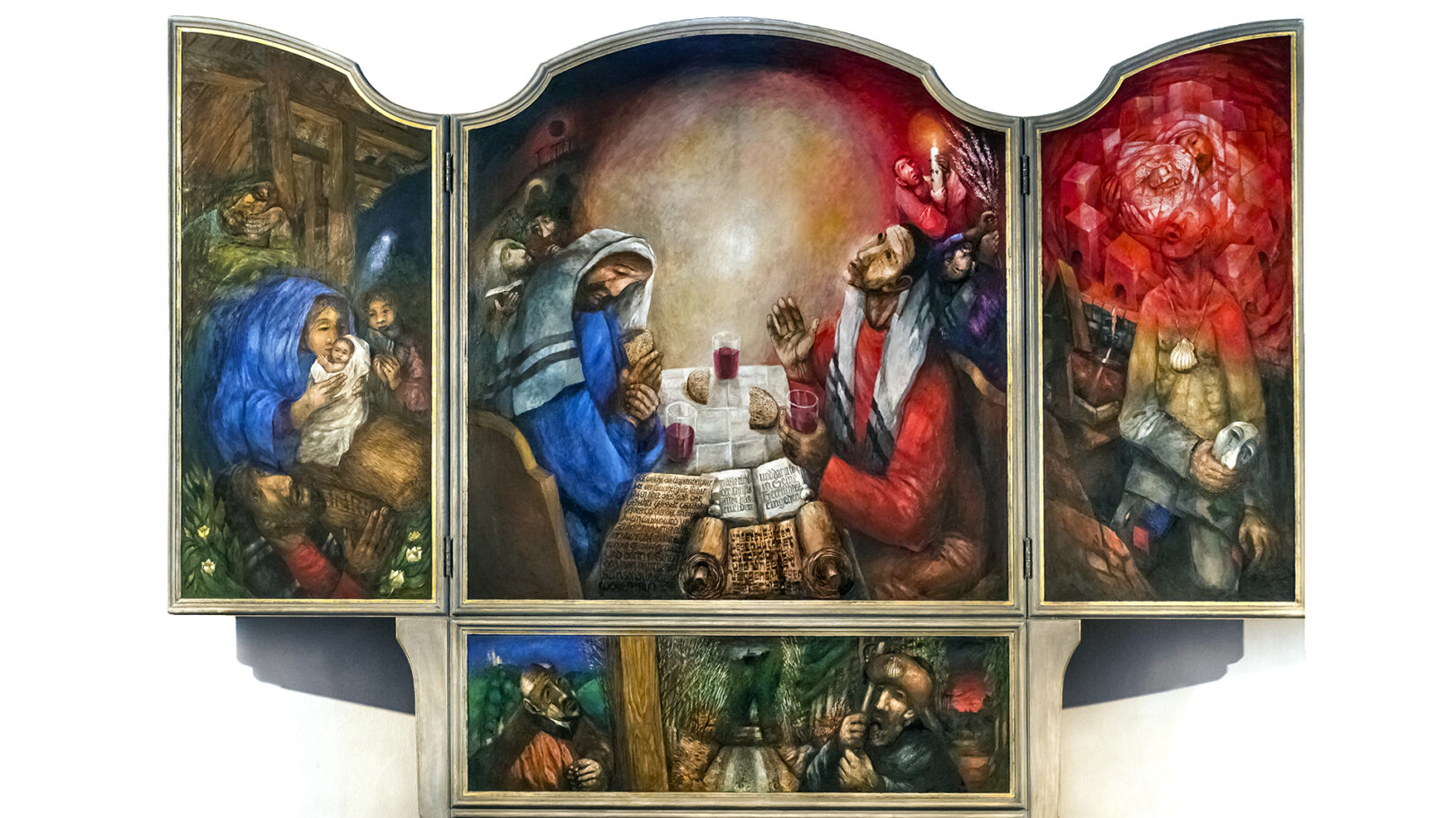 Sieger Köder, Rosenberger Emmaus-Altar.