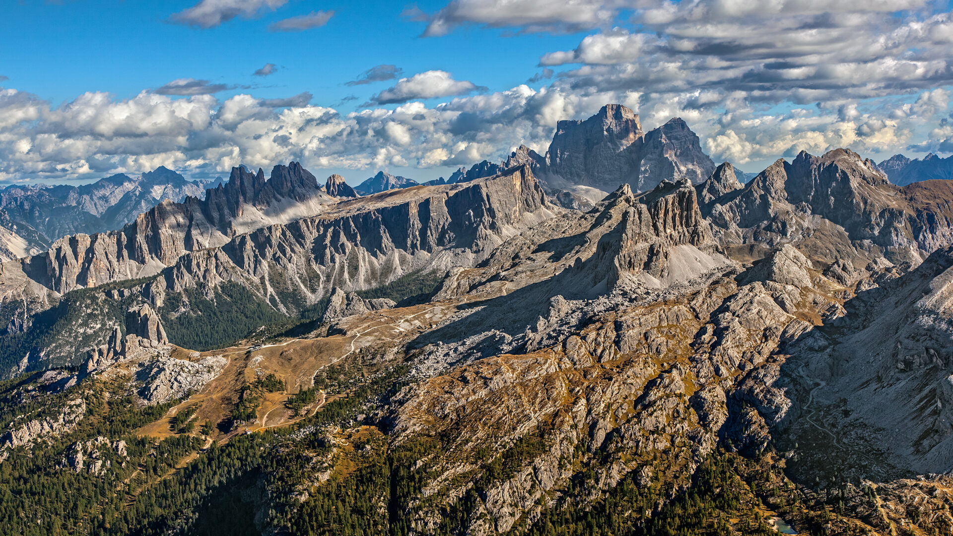 Ausblick Croda da Lago, Monte Pelmo.