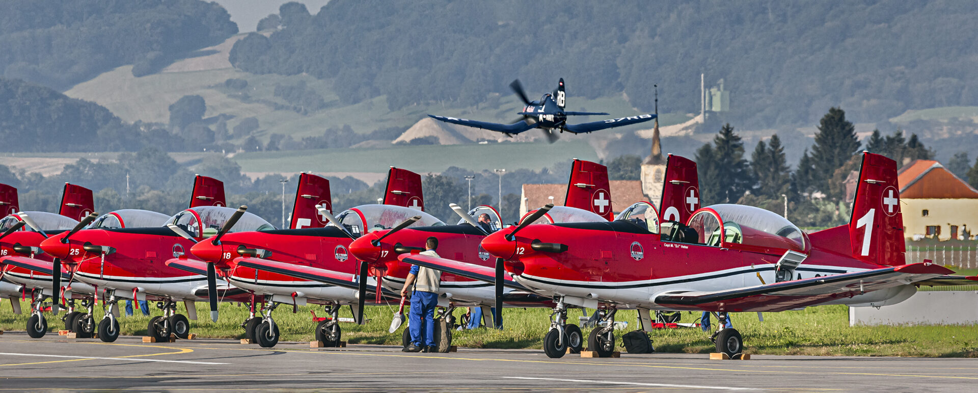 Das PC 7 Team war eine der herausragenden Formationen auf der AIR14 in Payerne.