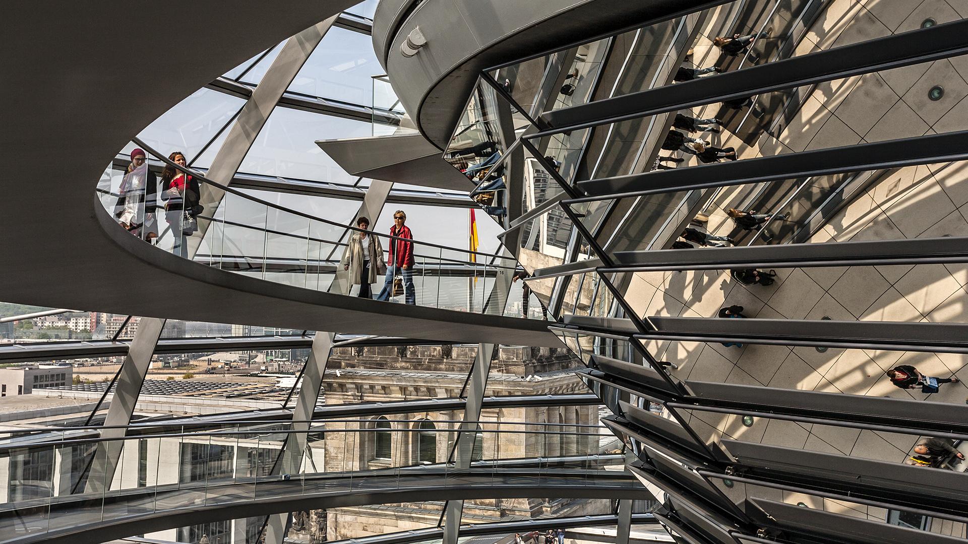 Reichstagskuppel, Berlin.