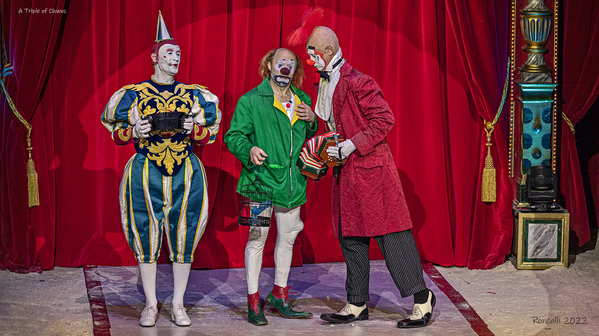 Clown Triple - Gensi, Anatoli Akerman, Paolo Carillon - Roncalli 2022.
