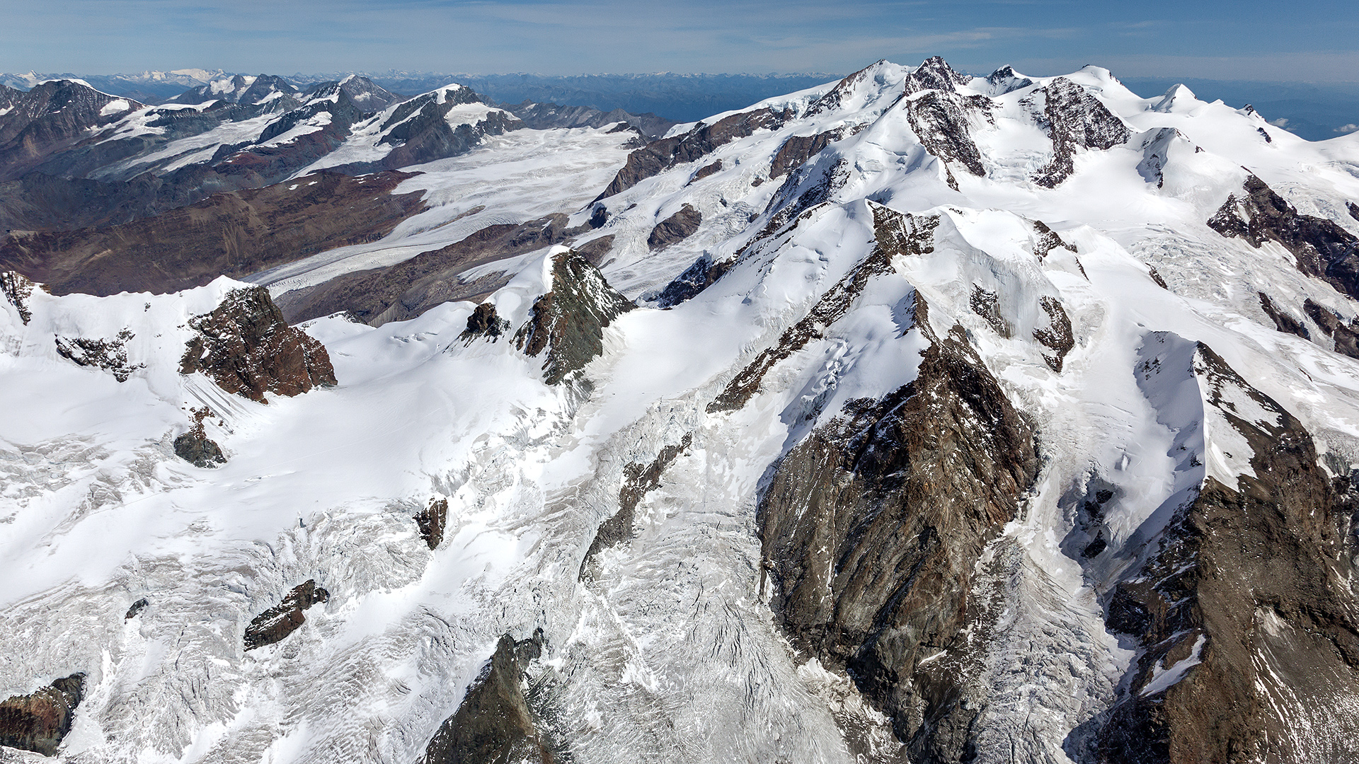 Monte Rose-Gruppe aus SSW