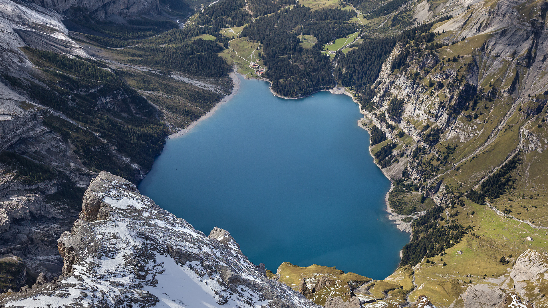Oeschinensee, Kandertal, Berner Oberland.