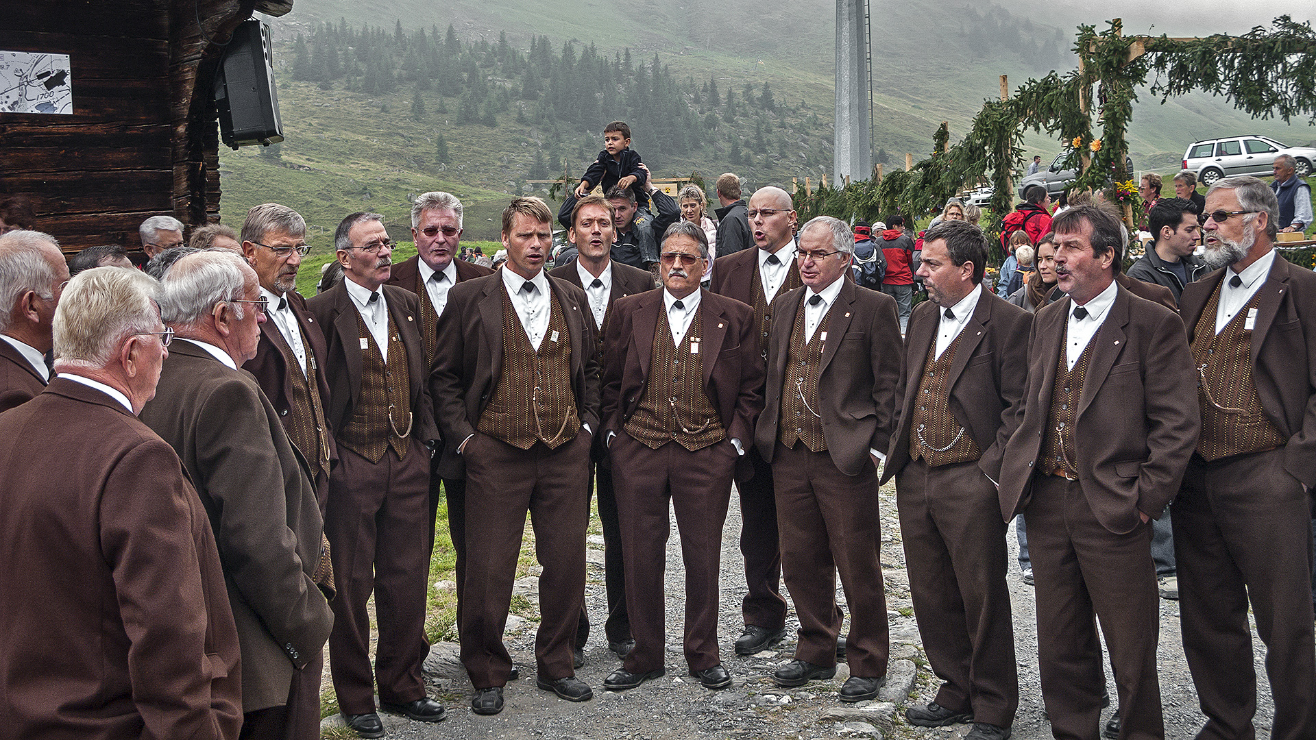 Chästeilet auf Mägisalp, Männerchor Meiringen.
