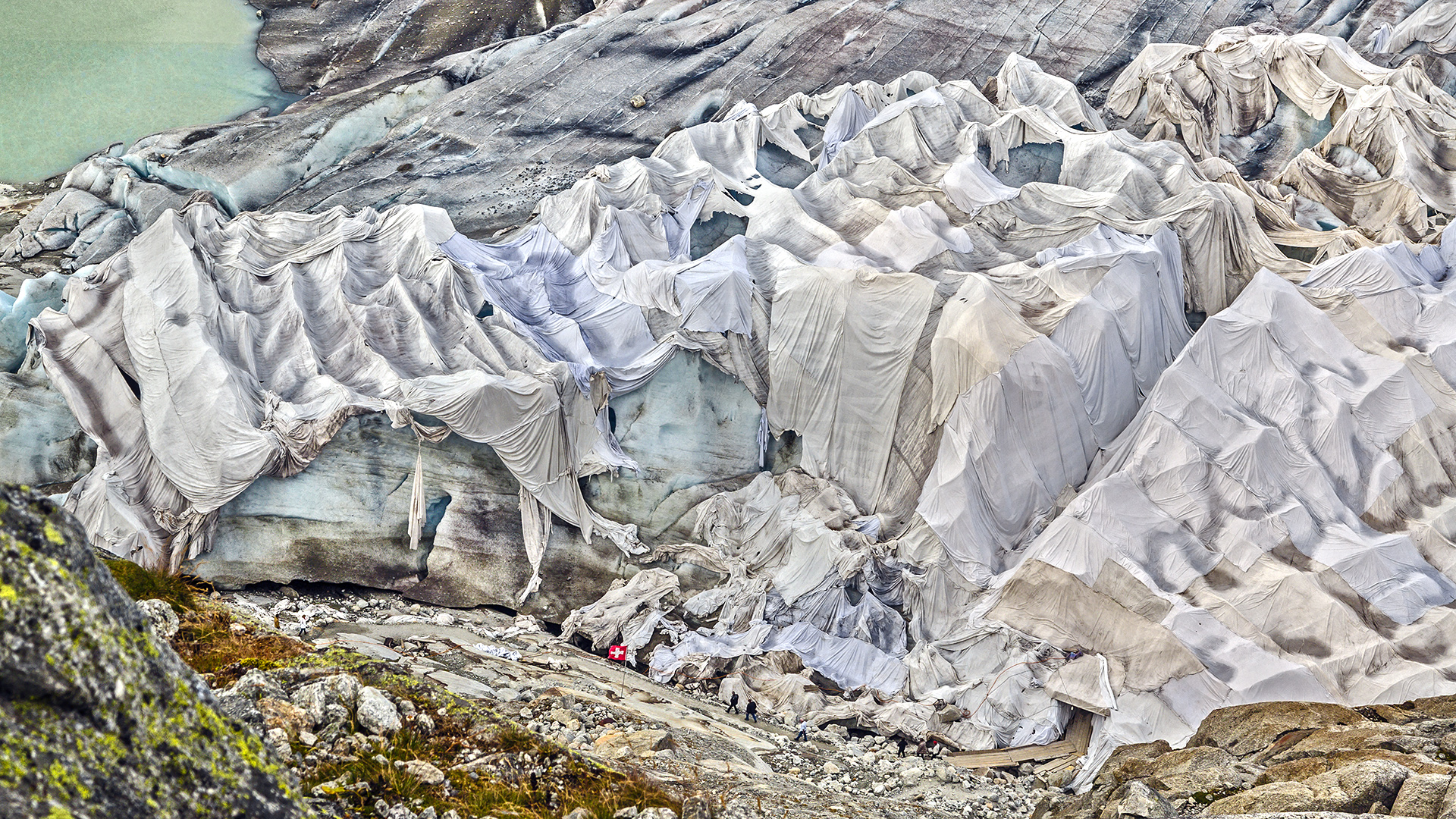 Rhonegletscher, Eisgrotte (2014).