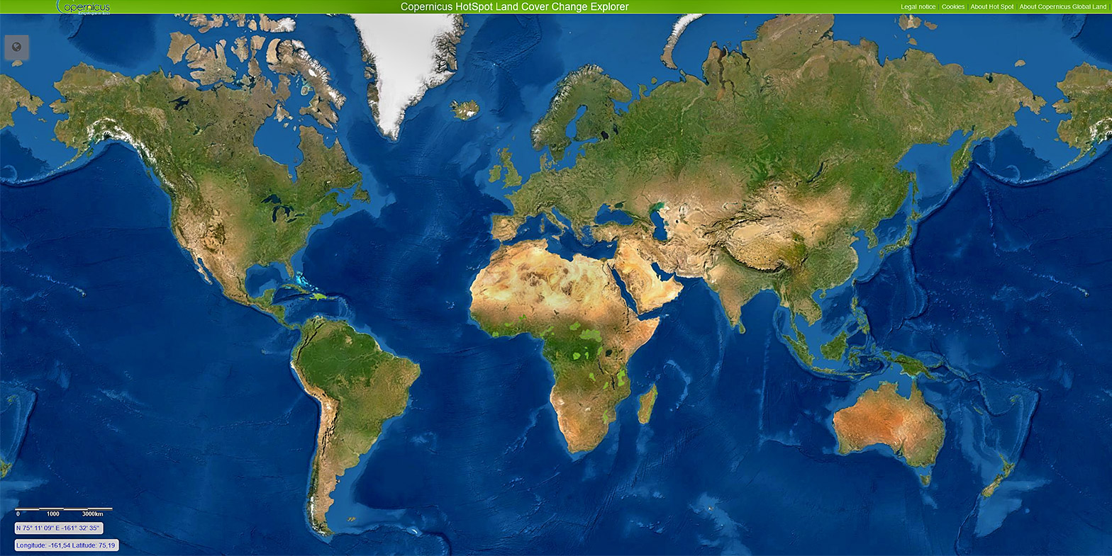 Copernicus HotSpot Land Cover Change Explorer