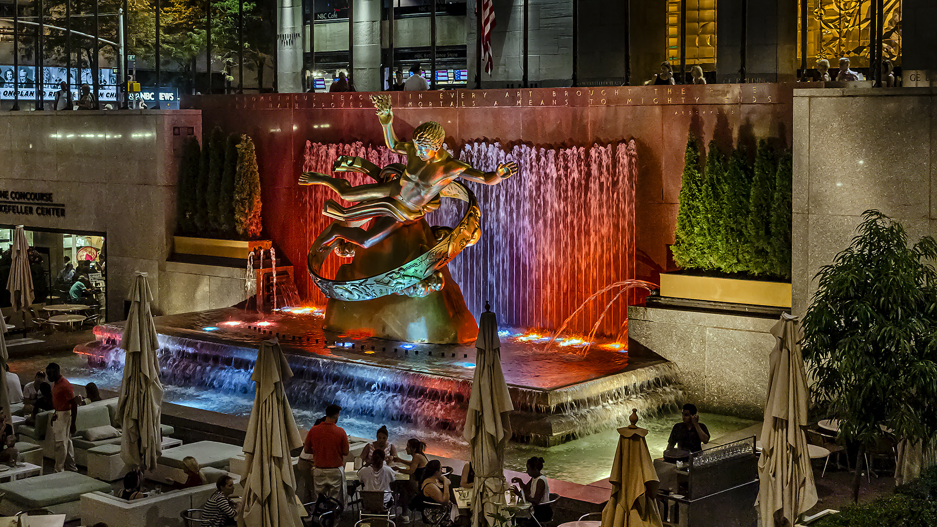 New York, Rockefeller Plaza.