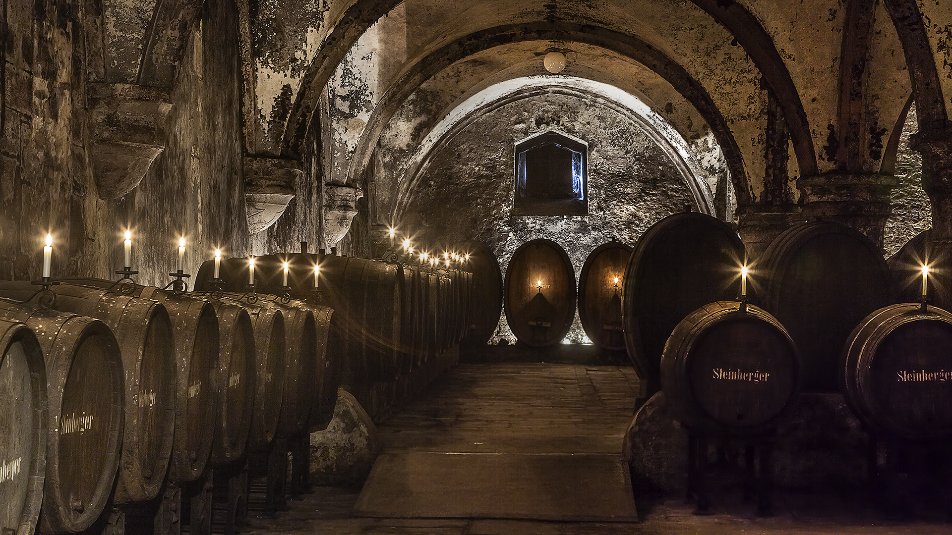 In der "Schatzkammer" des Weinguts Kloster Eberbach: STEINBERGER, Riesling der besonderen Art.