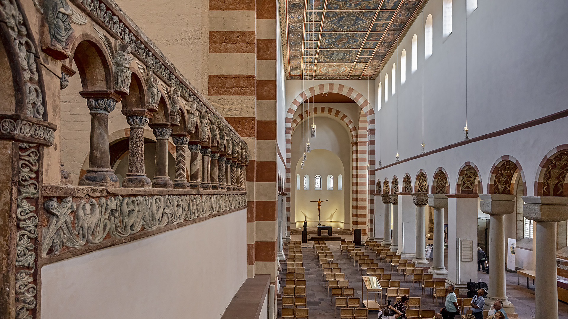 Sankt Michaelis, Hildesheim, romanische Basilika 11. Jahrhundert, UNESCO-Weltkulturerbe.