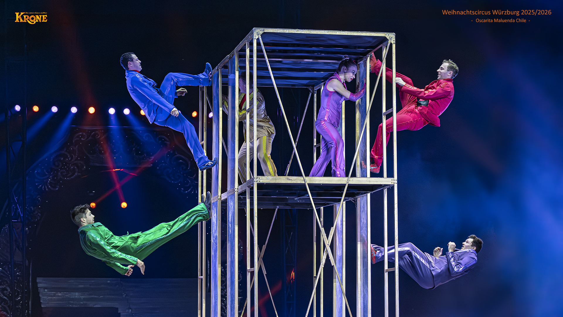 Weihnachtscircus Würzburg 2024/2025: Truppe Oscarita Maluenda Chile.